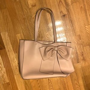 Blush Pink Authentic Karl Lagerfeld Bow Tote Bag